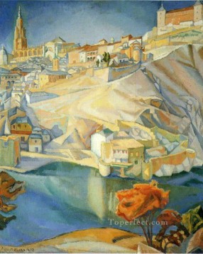 トレドの眺め 1912 ディエゴ・リベラ Oil Paintings